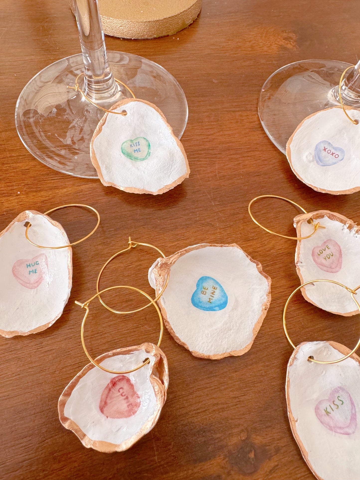 Valentines Glass Charms