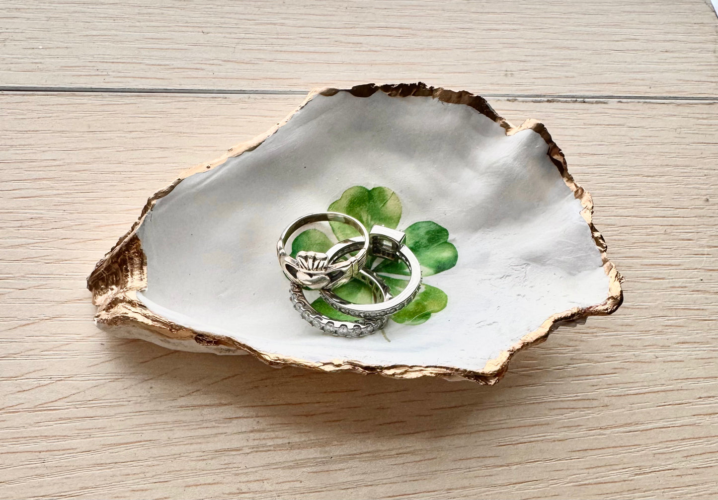 Shamrock Shell Trinket Dish